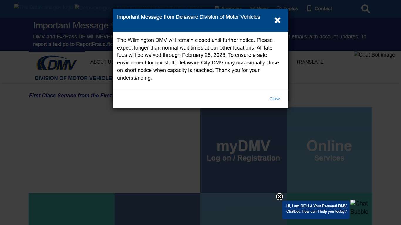 Delaware Division of Motor Vehicles - Division of Motor Vehicles